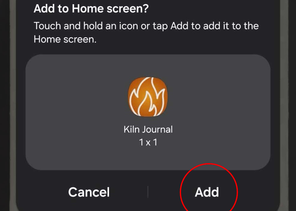 Tap Add