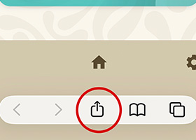Tap the Share button