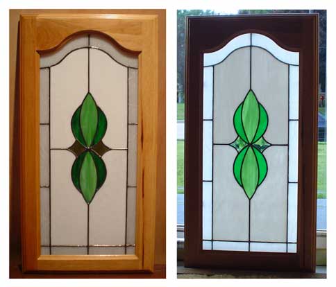 Stained Glass: Cabinet White Green