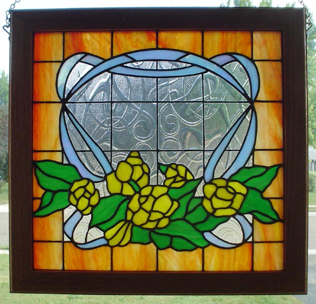 Stained Glass: Floral Ribbon