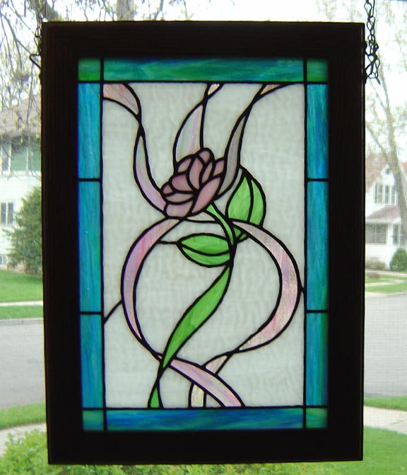 Stained Glass: Rose Swirl